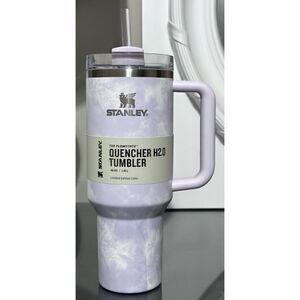 Stanley Quencher H2.0 FlowState Tumbler 40oz,‎ WISTERIA TIE DYE PURPLE